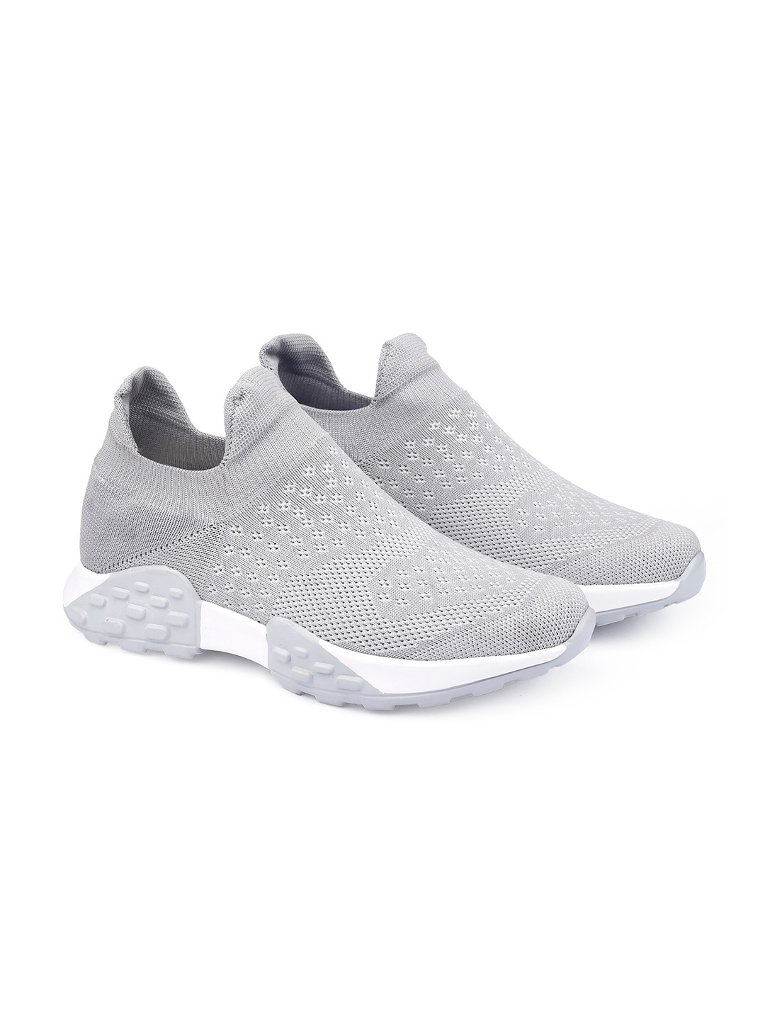 

Bxxy Men Mesh High-Top Running Non-Marking Shoes, Grey