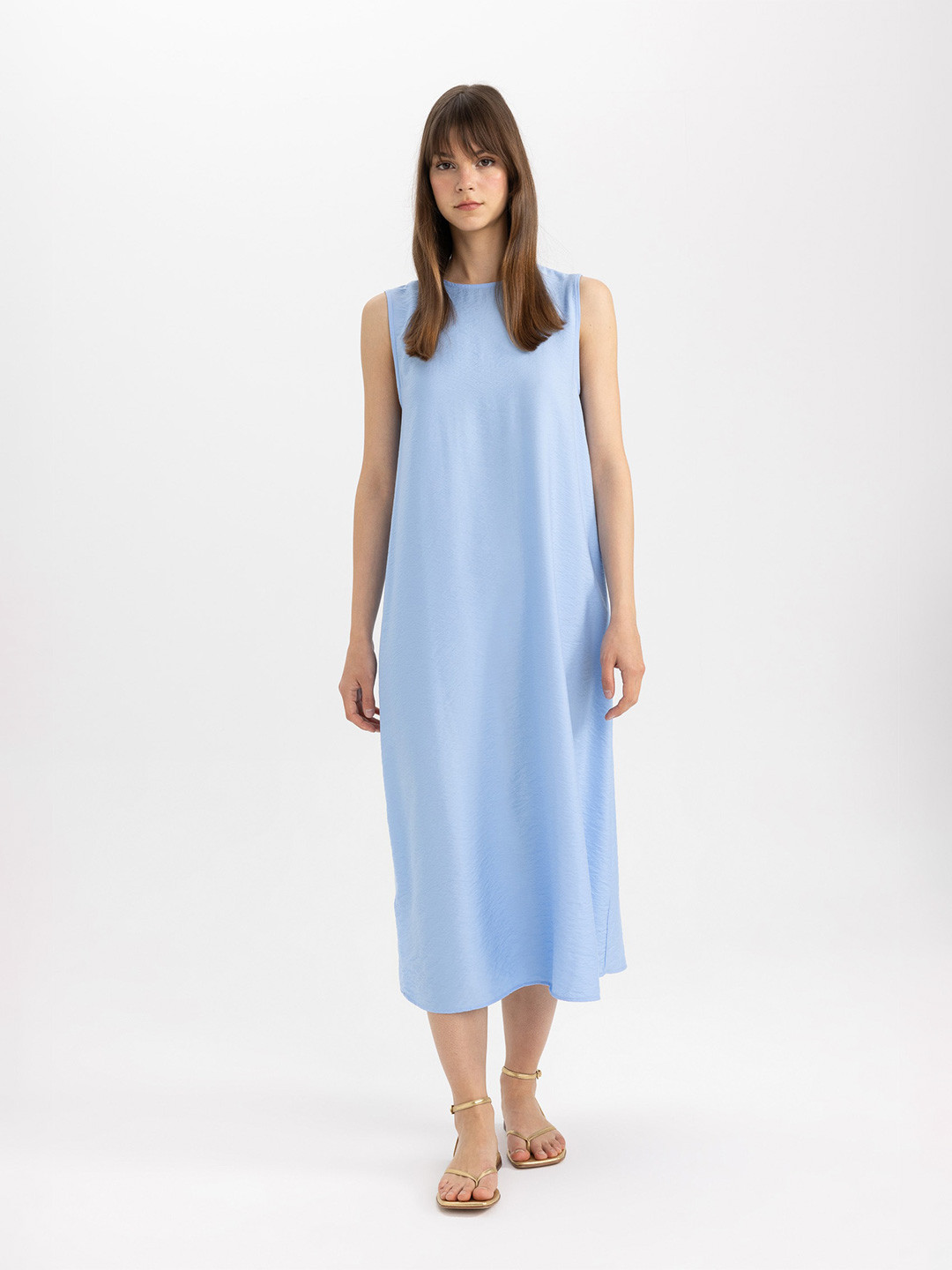 

DeFacto A-Line Midi Dress, Na