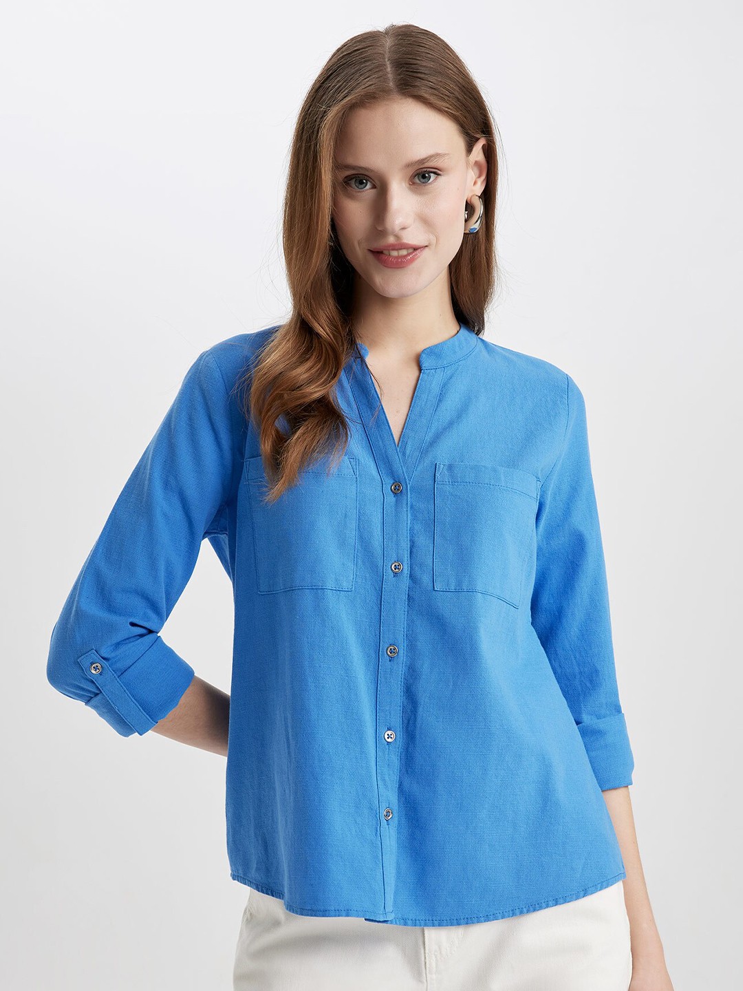 

DeFacto Women Opaque Casual Shirt, Na