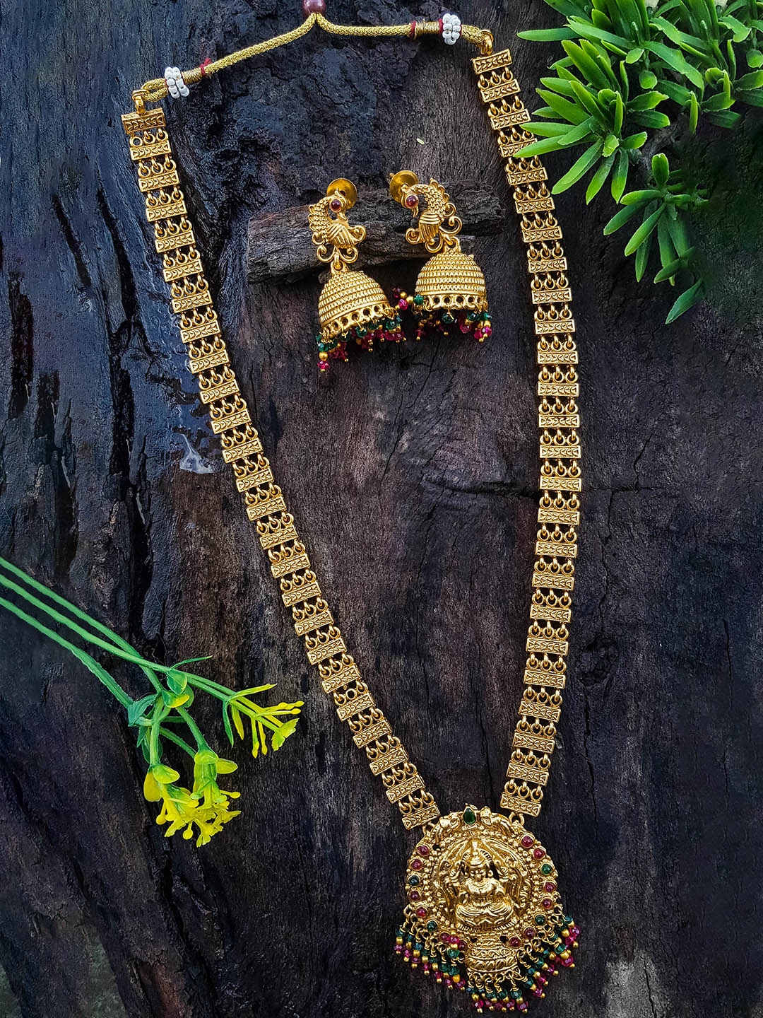 

GRIIHAM Gold-Plated CZ Studded Jewellery Set