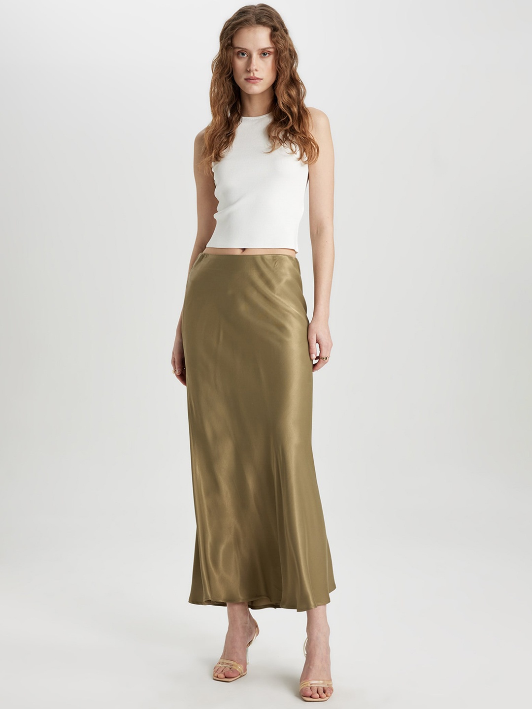 

DeFacto A-Line Maxi Skirts, Brown