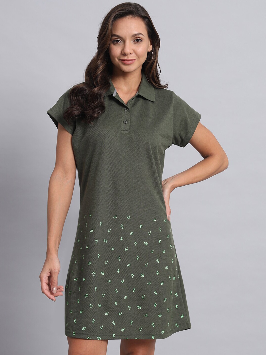 

Obaan T-shirt Dress, Olive