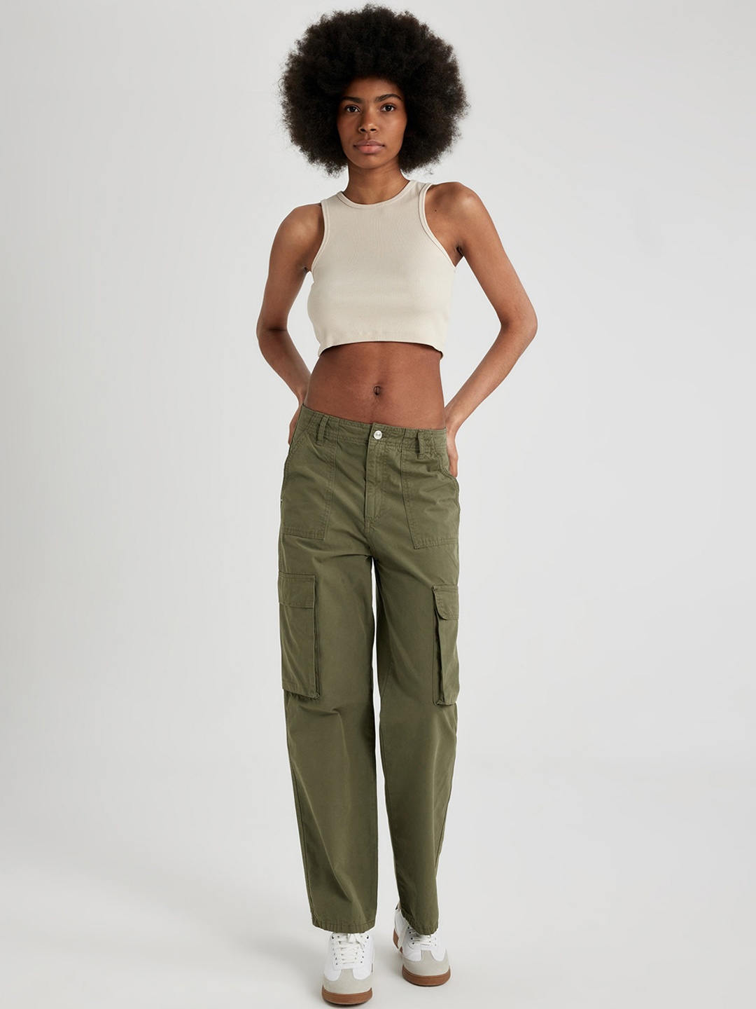 

DeFacto Women Cargos Trousers, Na