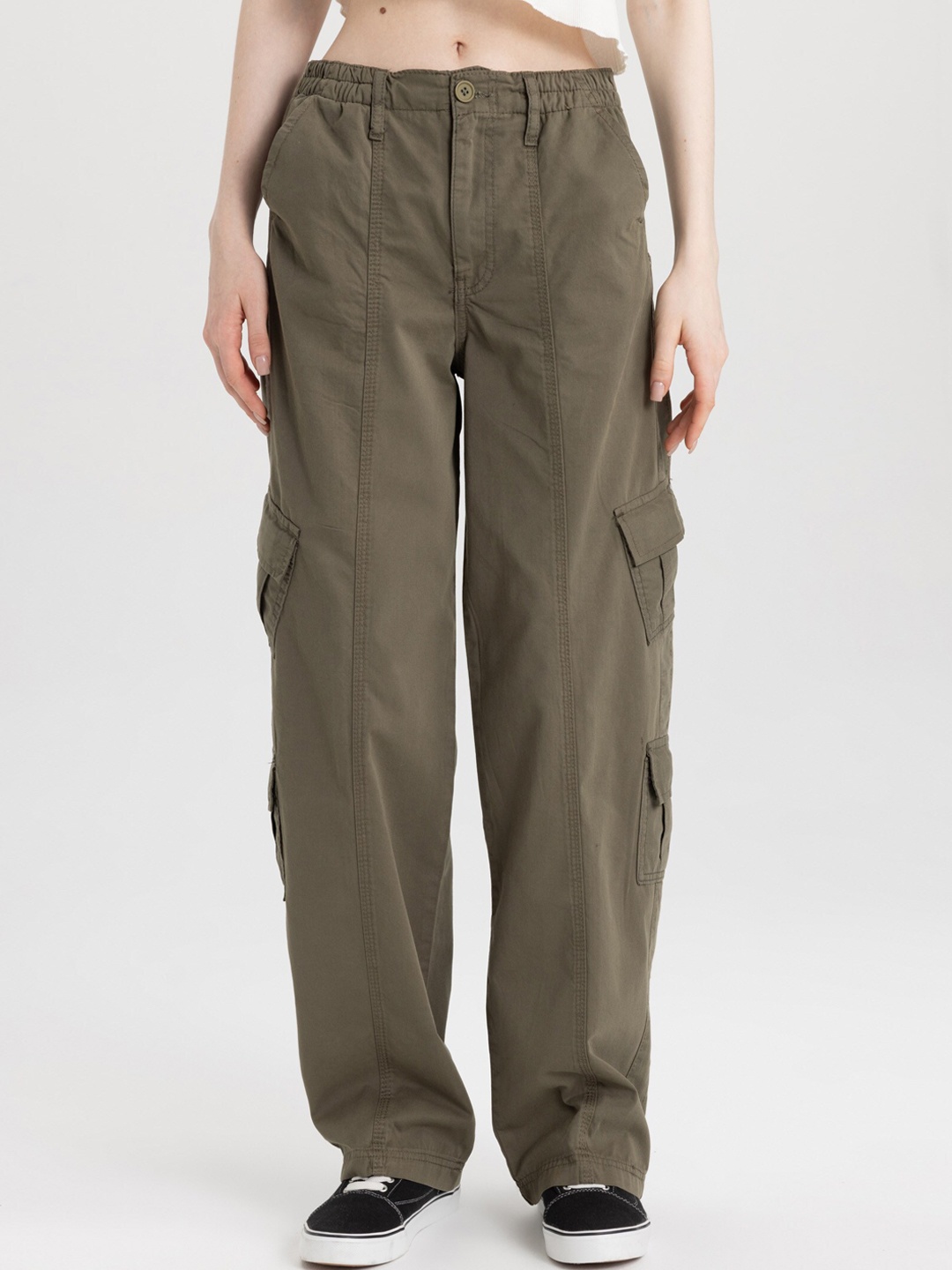 

DeFacto Women Cargos Trousers, Na