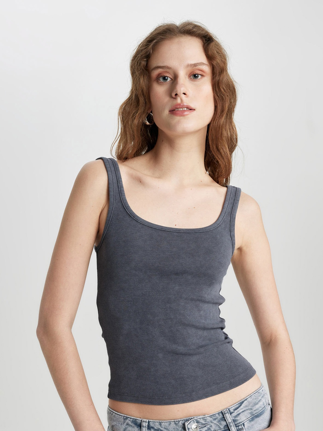 

DeFacto Cotton Crop Top, Na
