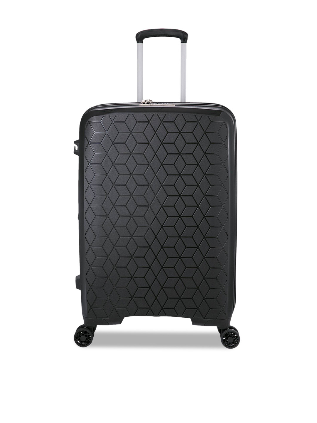 

VERAGE Diamond Textured Hard Case Medium Trolley Bag-63.5cm, Black
