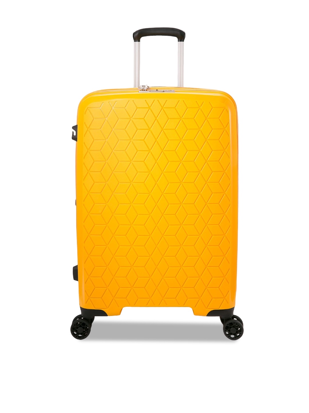 

VERAGE Diamond Har Sided Textured Medium Trolley Bag-63.5cm, Yellow