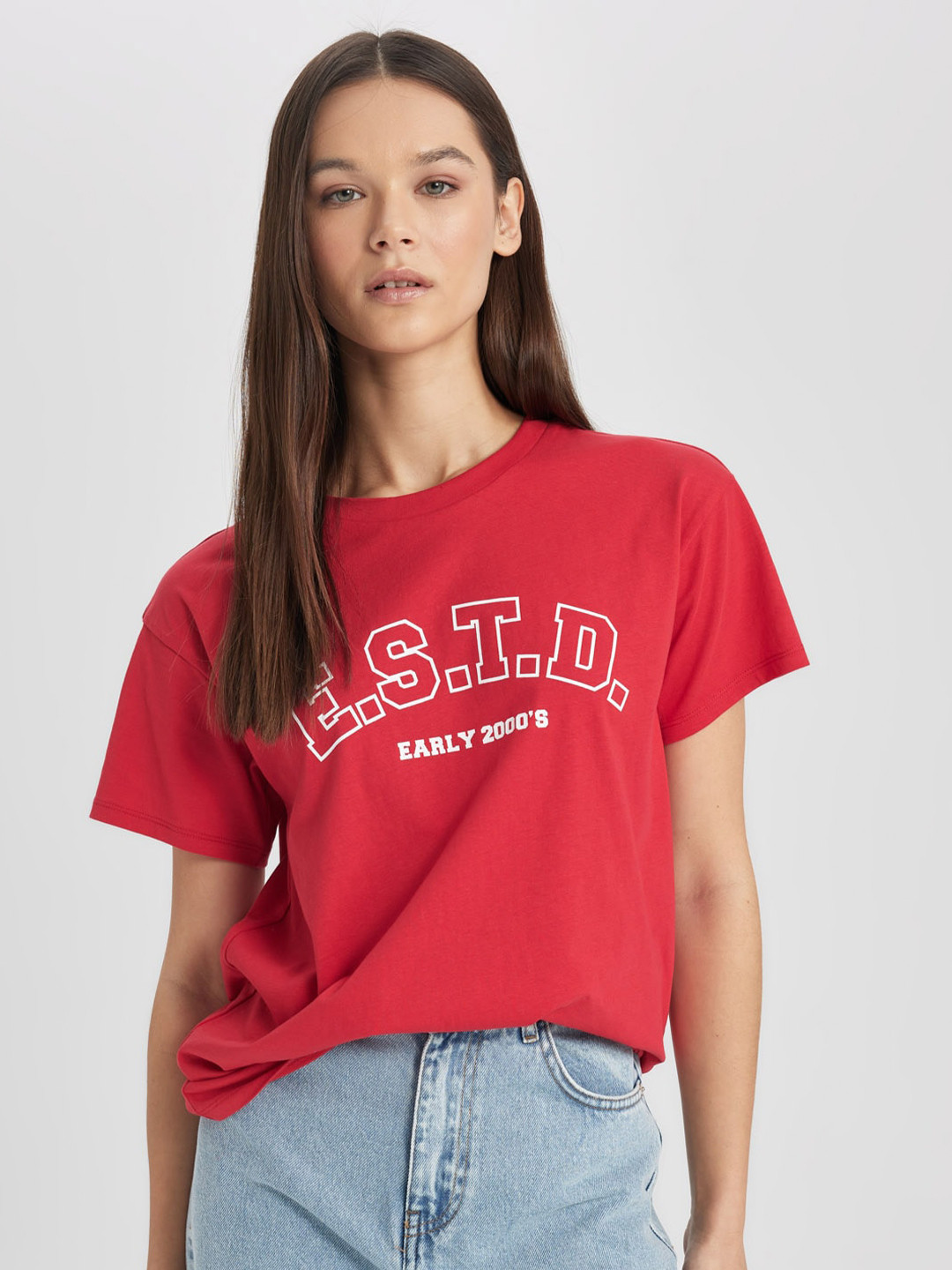 

DeFacto Women Typography T-shirt, Na