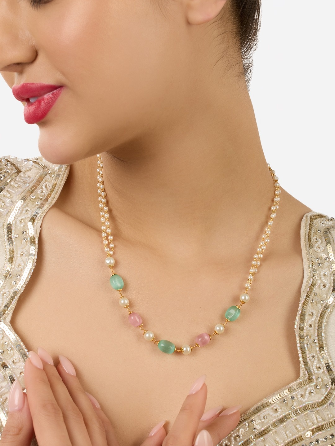 

Zaveri Pearls Gold-Plated Chain