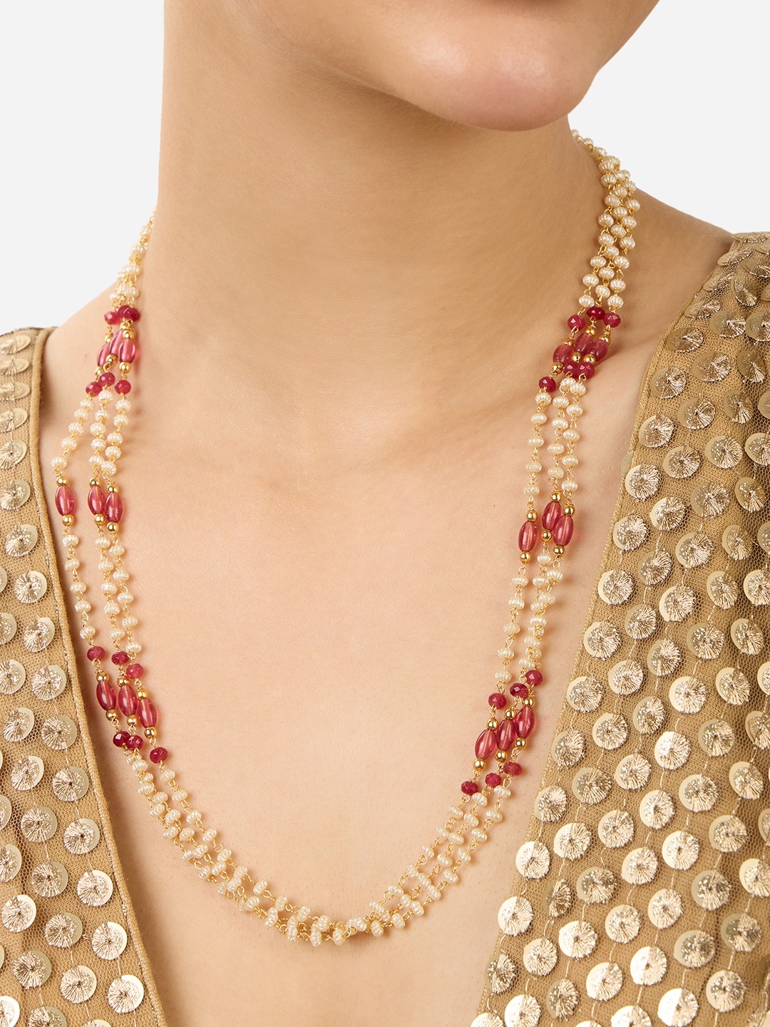 

Zaveri Pearls Gold-Plated Necklace