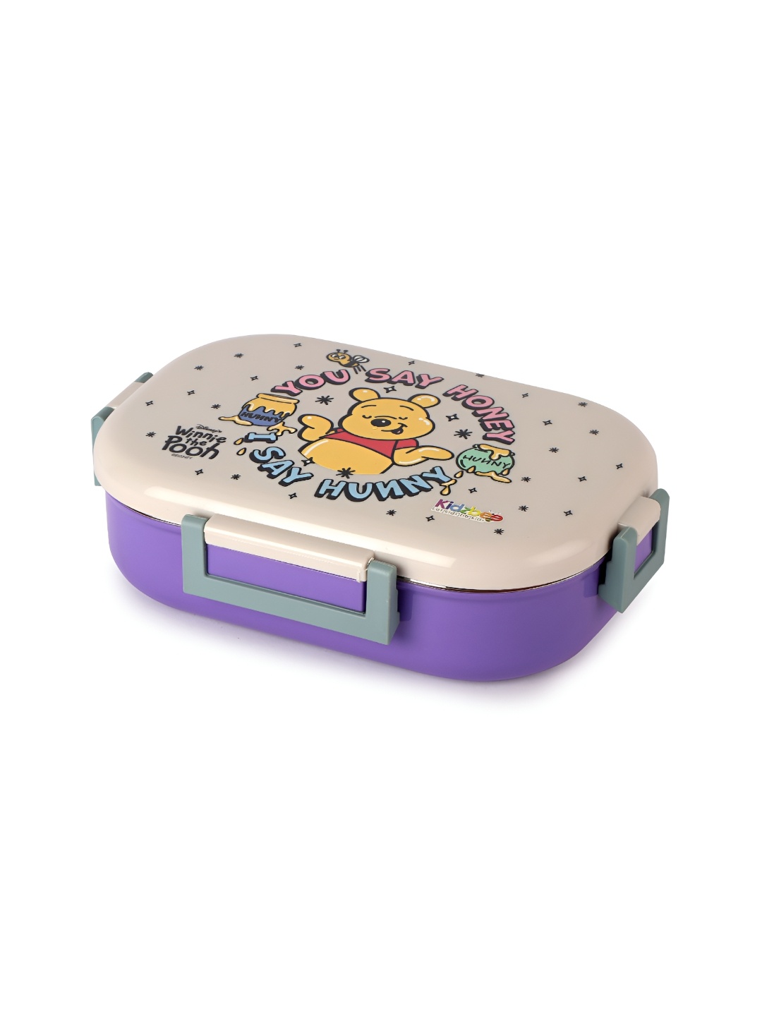 

Cello Kidzbee Apollo Hunny Bear Lunch Box with 3D Touch & Feel Designs-700ml, Off white