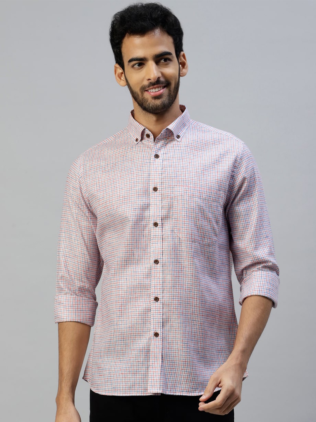 

DON VINO Men Comfort Opaque Casual Shirt, Red