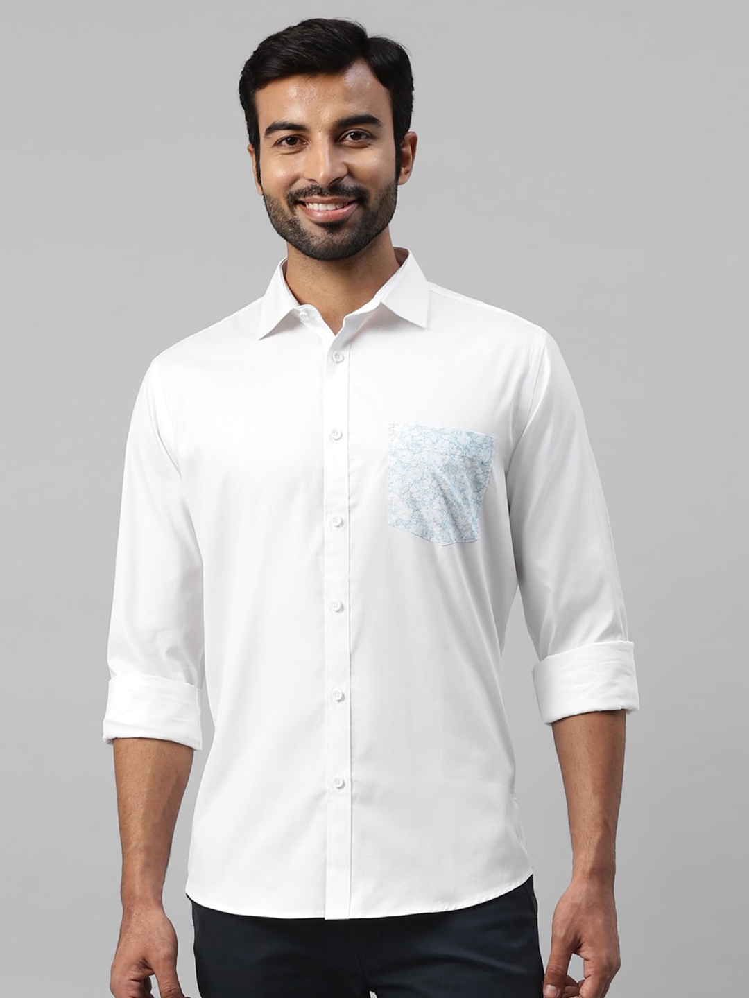 

DON VINO Men Comfort Opaque Casual Shirt, White