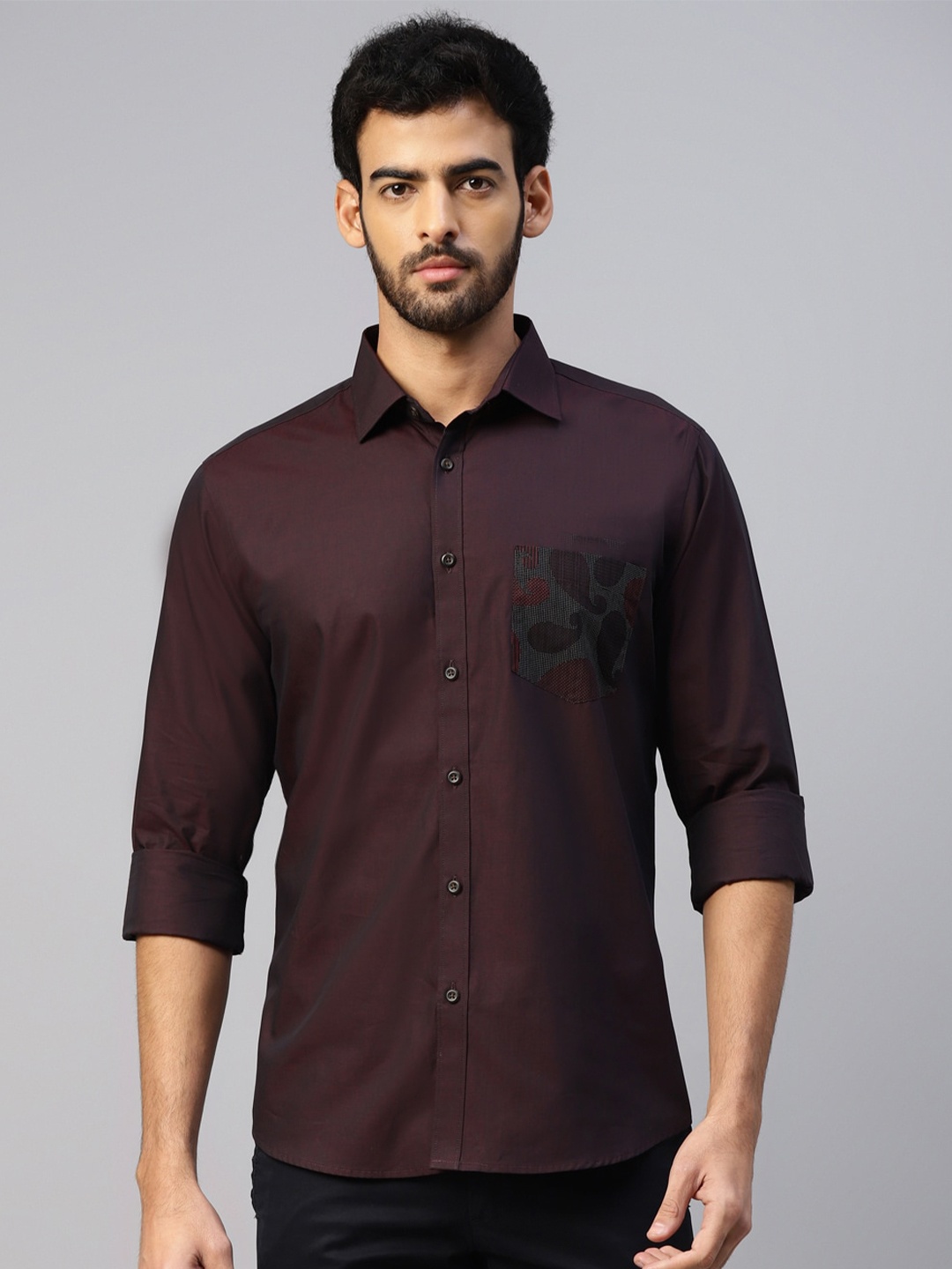 

DON VINO Men Comfort Opaque Casual Shirt, Purple
