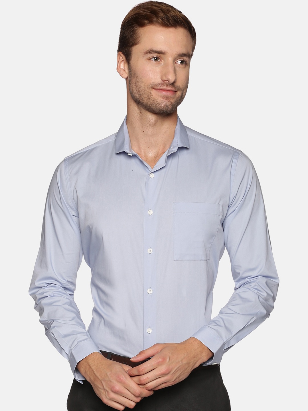 

DON VINO Men Comfort Slim Fit Opaque Casual Shirt, Blue