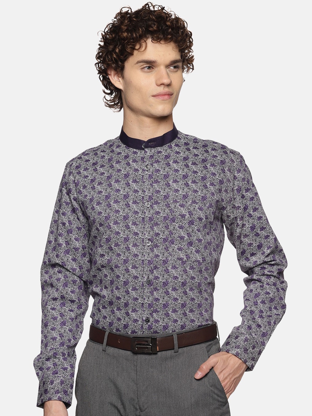 

DON VINO Men Comfort Floral Opaque Printed Casual Shirt, Blue