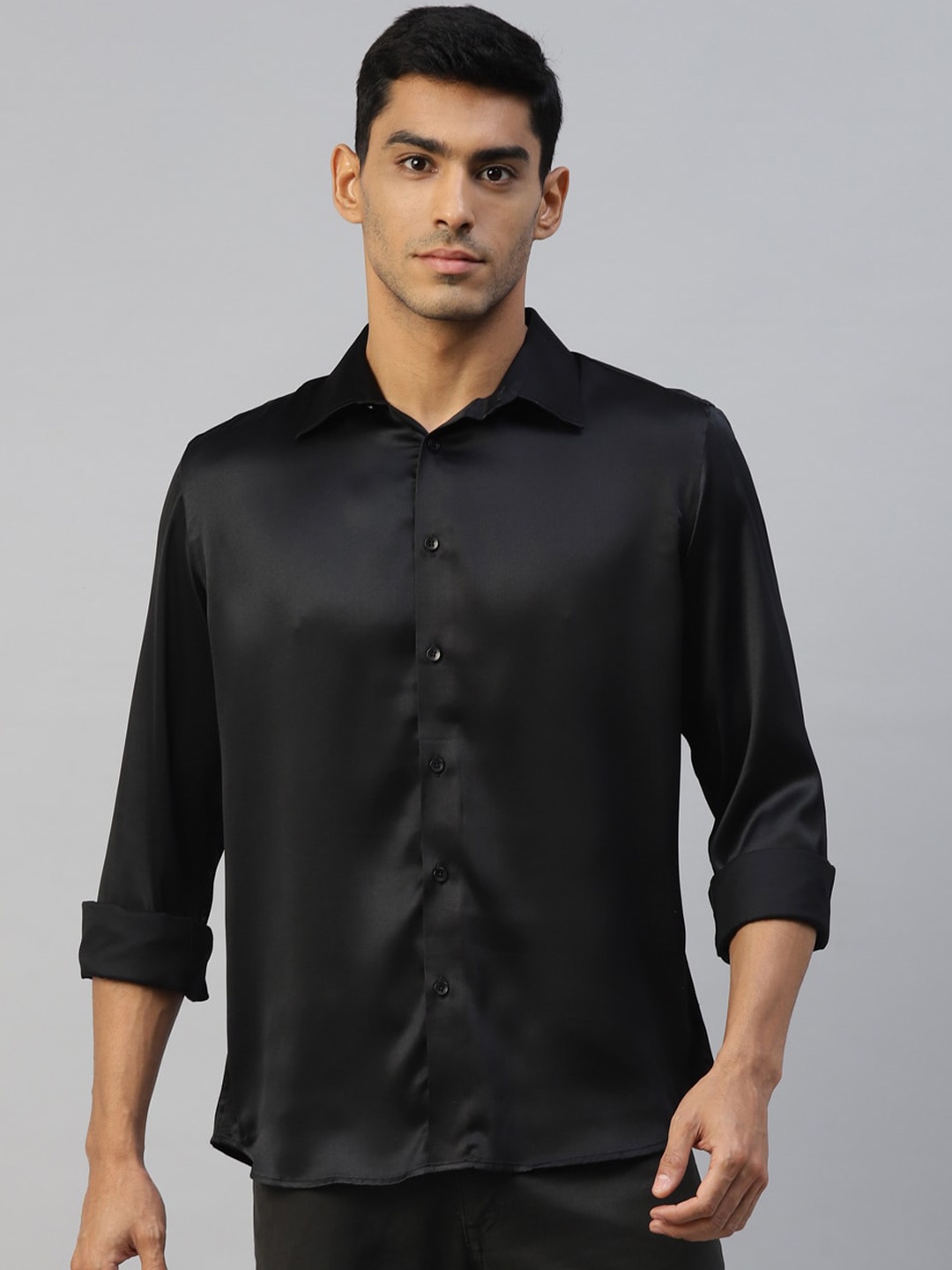 

DON VINO Men Comfort Opaque Casual Shirt, Black