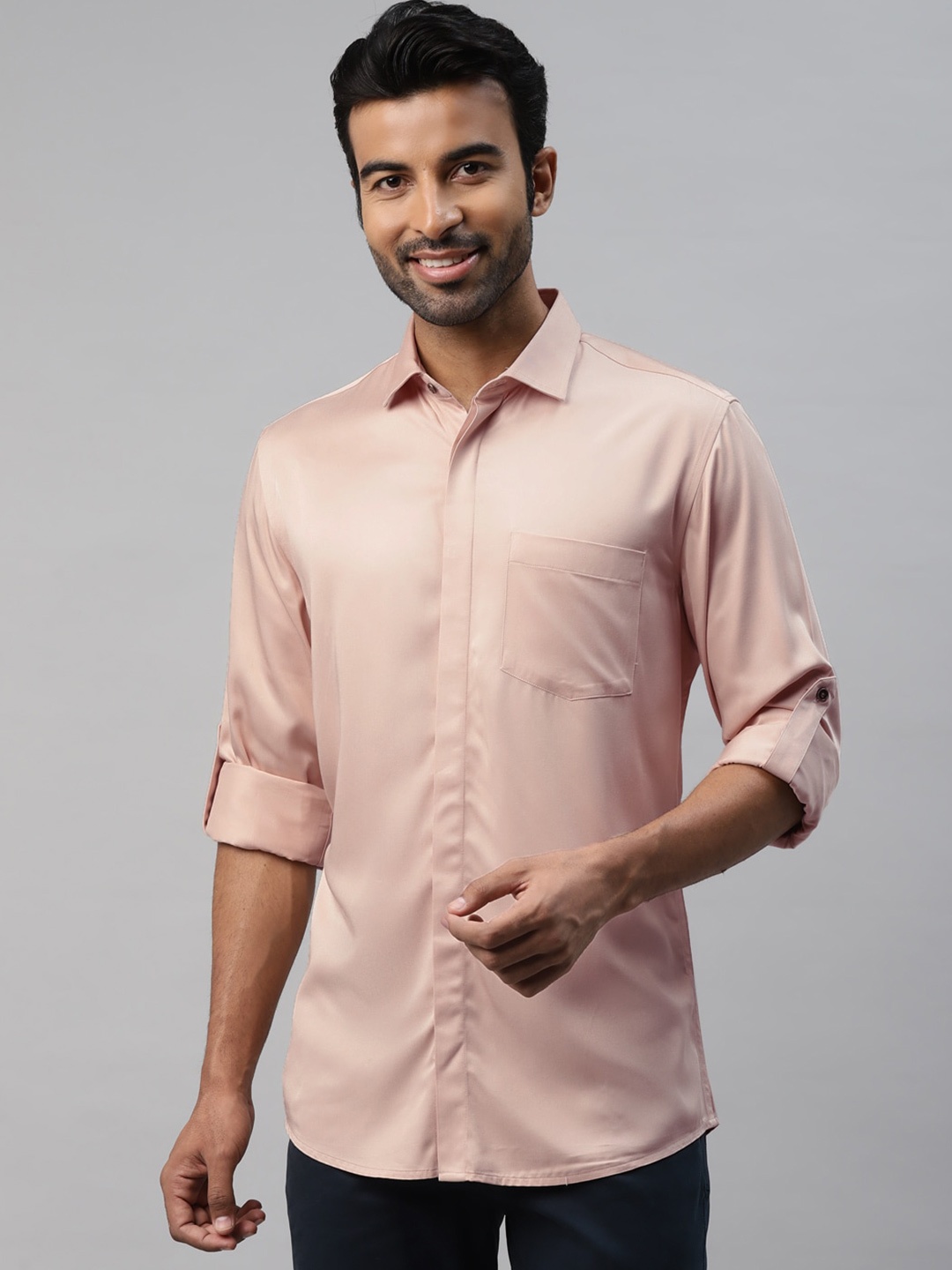 

DON VINO Men Comfort Opaque Casual Shirt, Pink