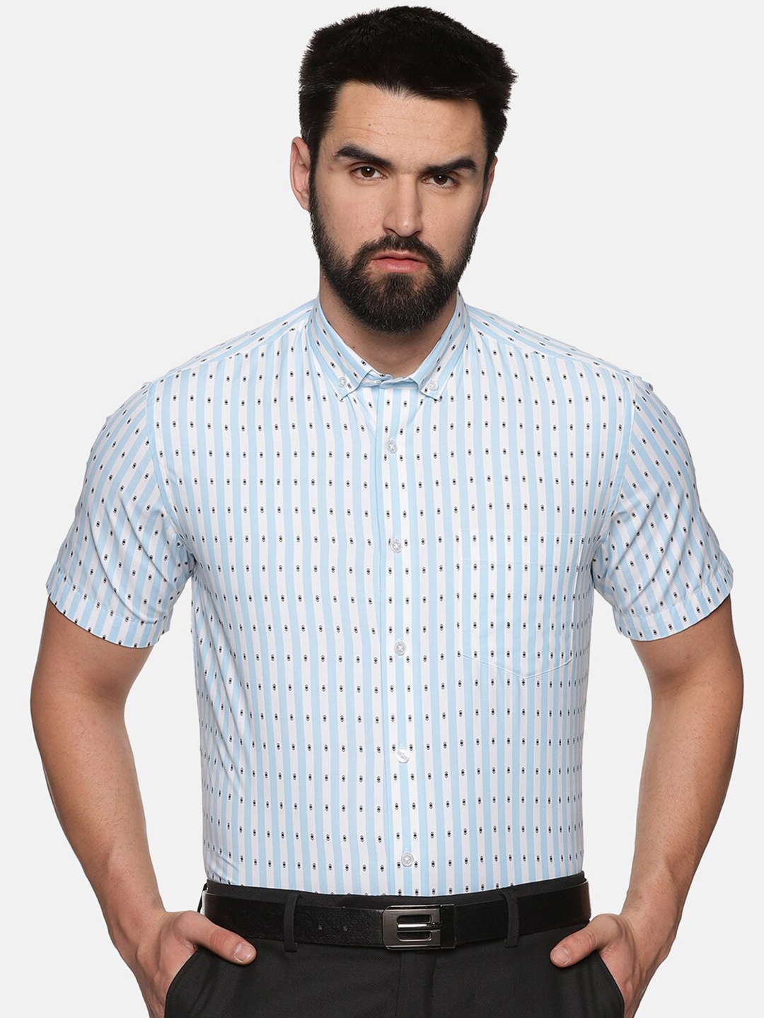 

DON VINO Men Comfort Floral Opaque Printed Casual Shirt, Blue