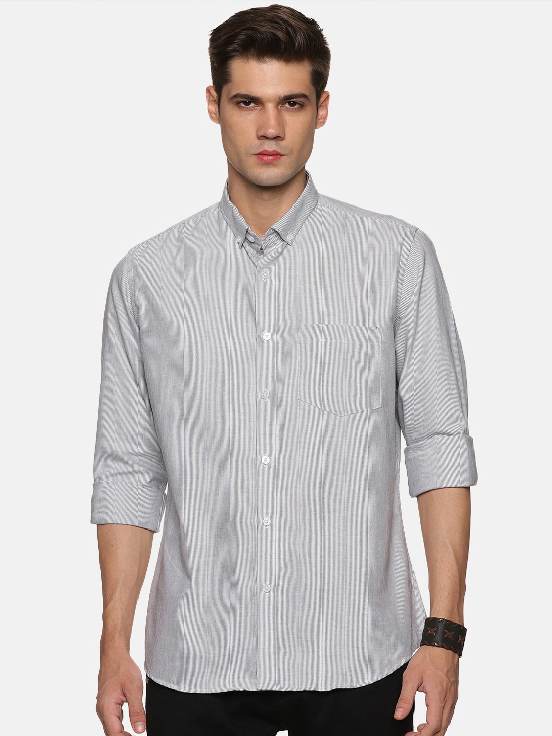 

DON VINO Men Comfort Slim Fit Opaque Formal Shirt, Blue