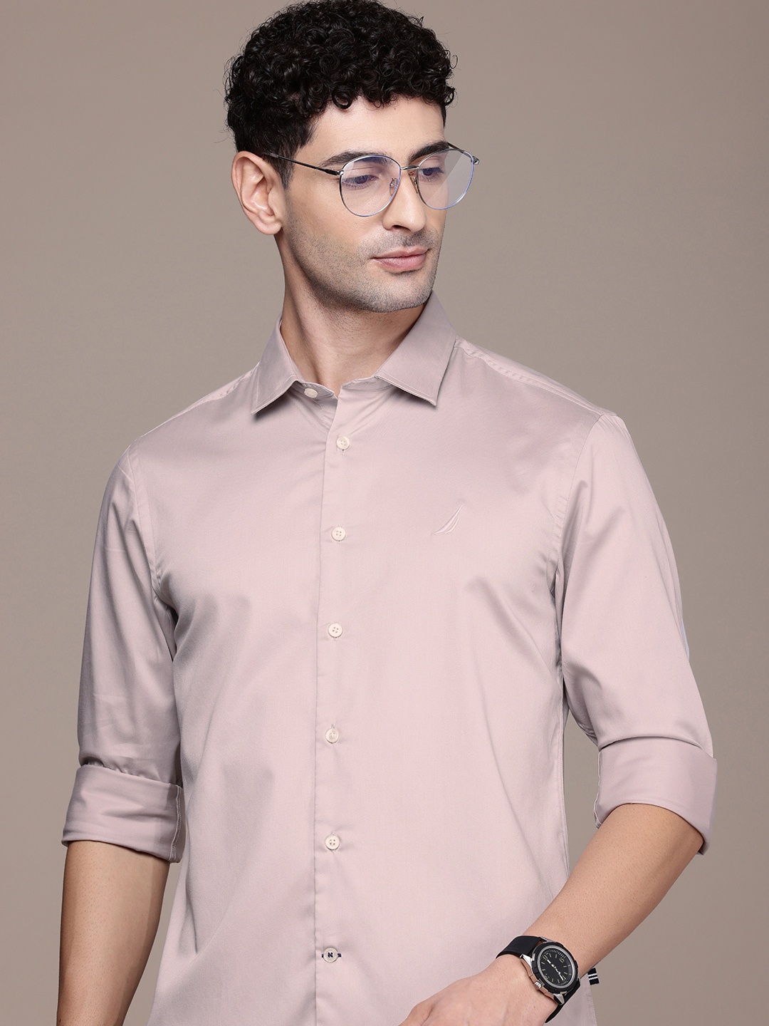 

Nautica Slim Fit Casual Shirt, Mauve