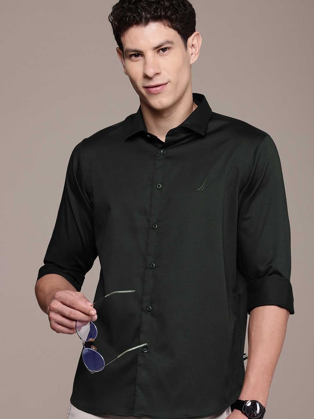 

Nautica Slim Fit Casual Shirt, Green