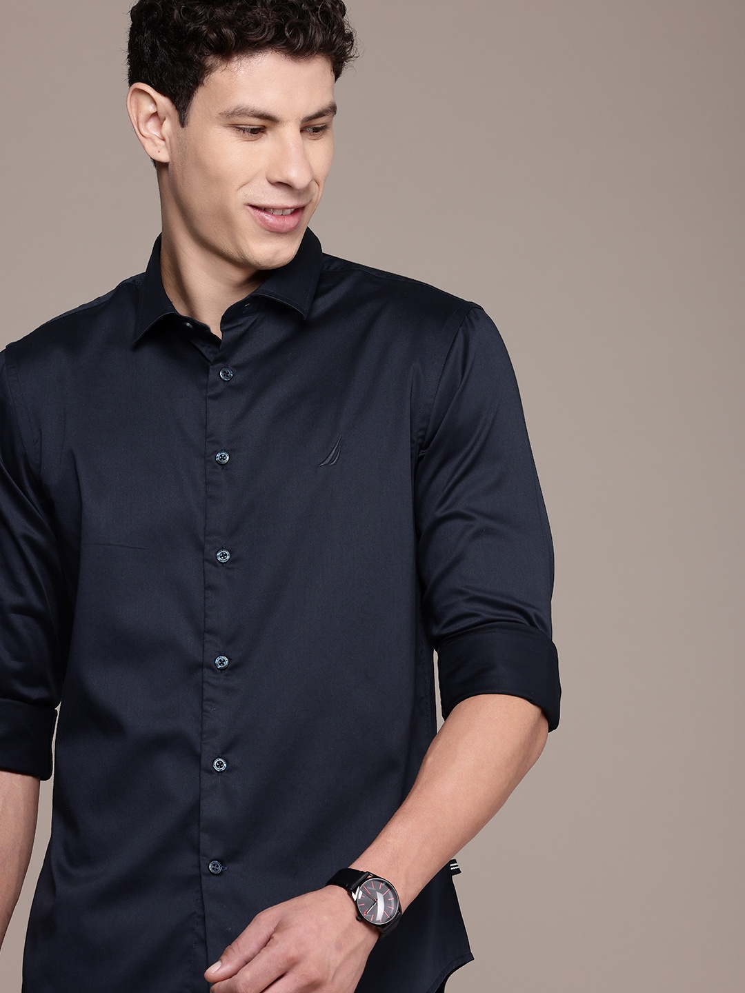 

Nautica Slim Fit Casual Shirt, Navy blue