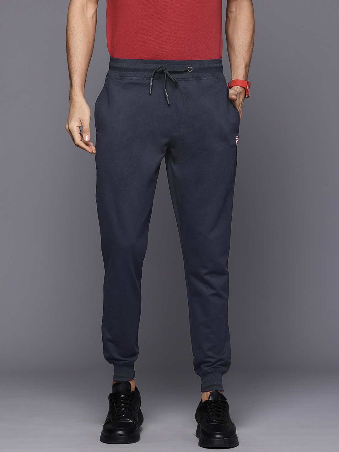 

Ducati Men Solid Joggers, Navy blue