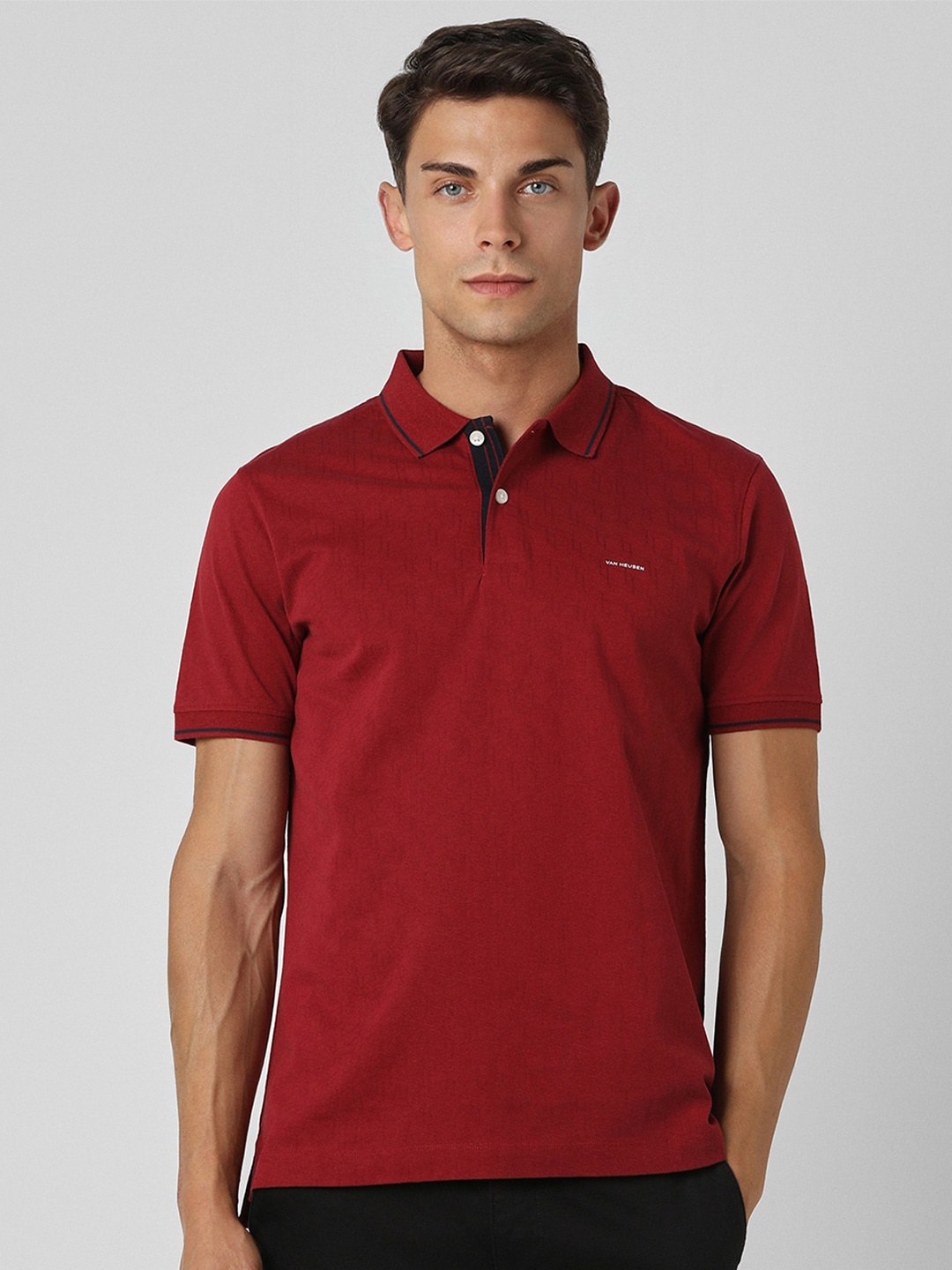 

Van Heusen Sport Men Polo Collar Pockets T-shirt, Red