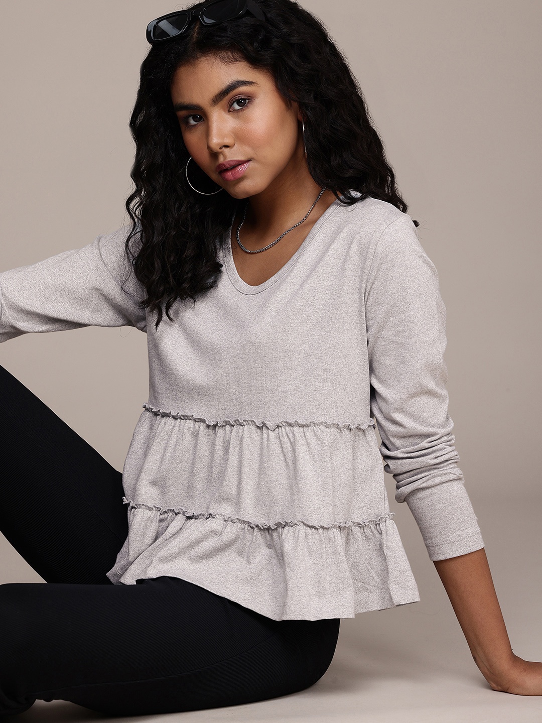 

The Roadster Life Co. A-Line Tiered Top, Grey