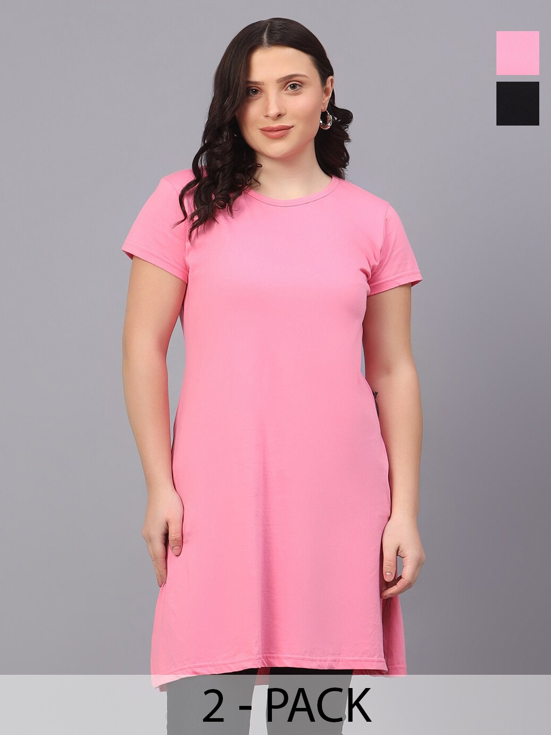 

Fleximaa Cotton Longline Top, Multi