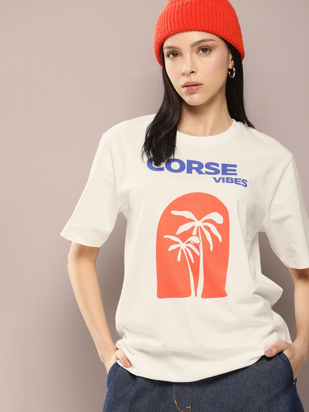 

DILLINGER Women Graphic Printed T-shirt, Off white