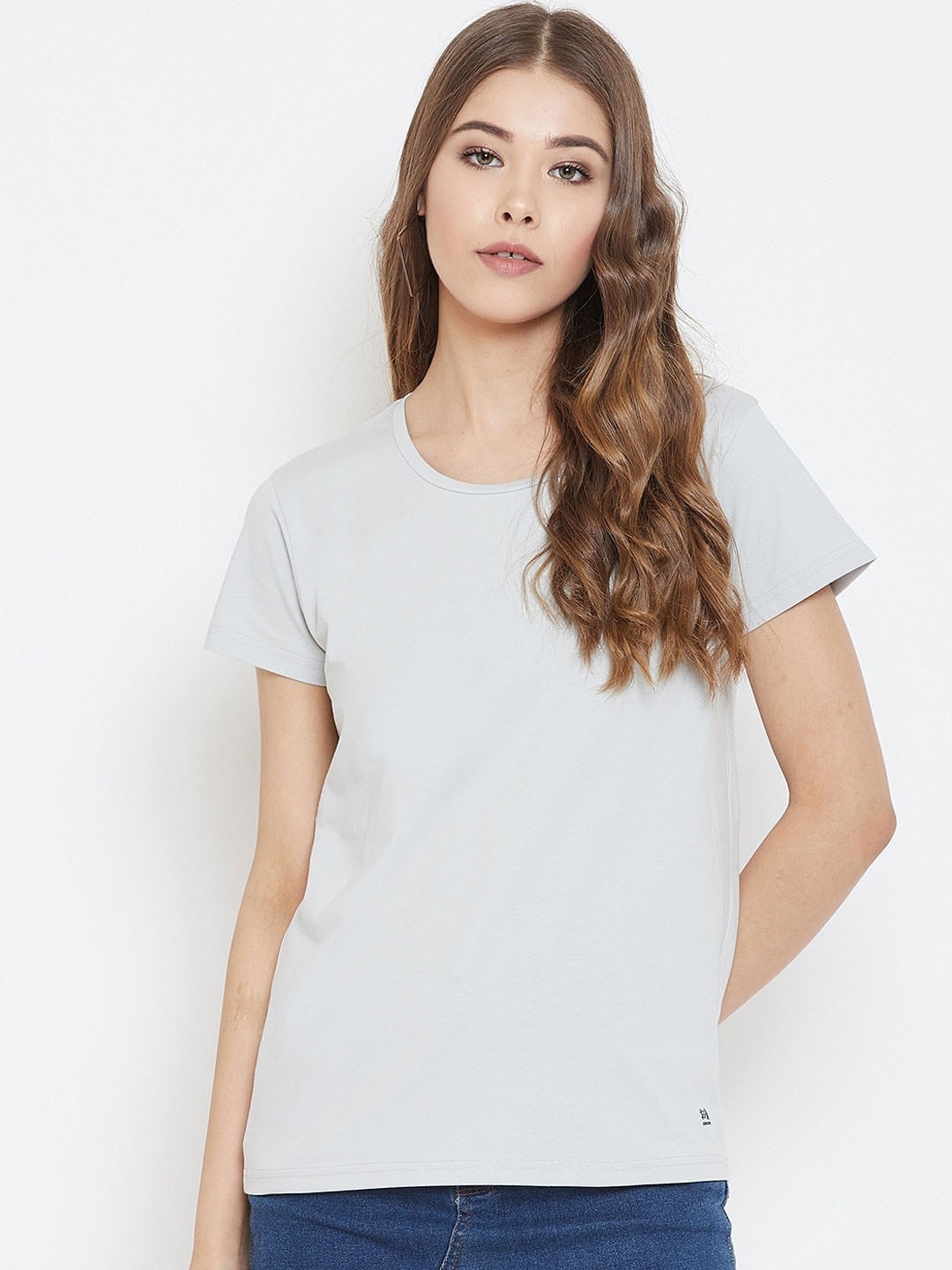 

Okane Round Neck Regular Fit T-shirt, Grey