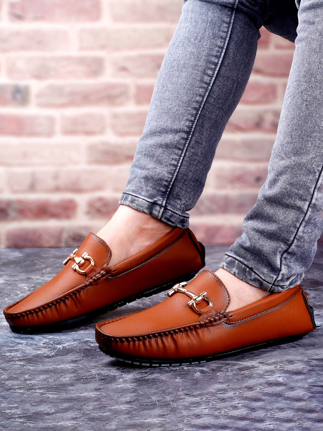 

Bxxy Men High-Top Loafers, Tan
