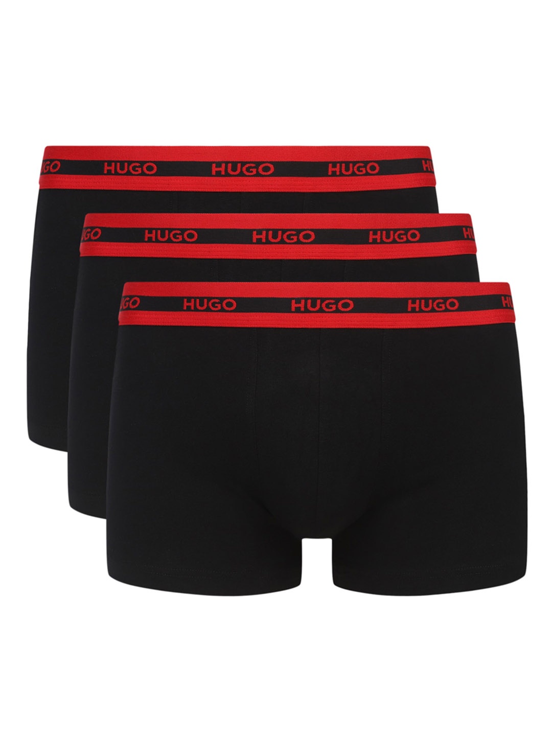 

HUGO Pack Of 3 Mid-Rise Boxer Style Briefs 0312095187S24006, Black