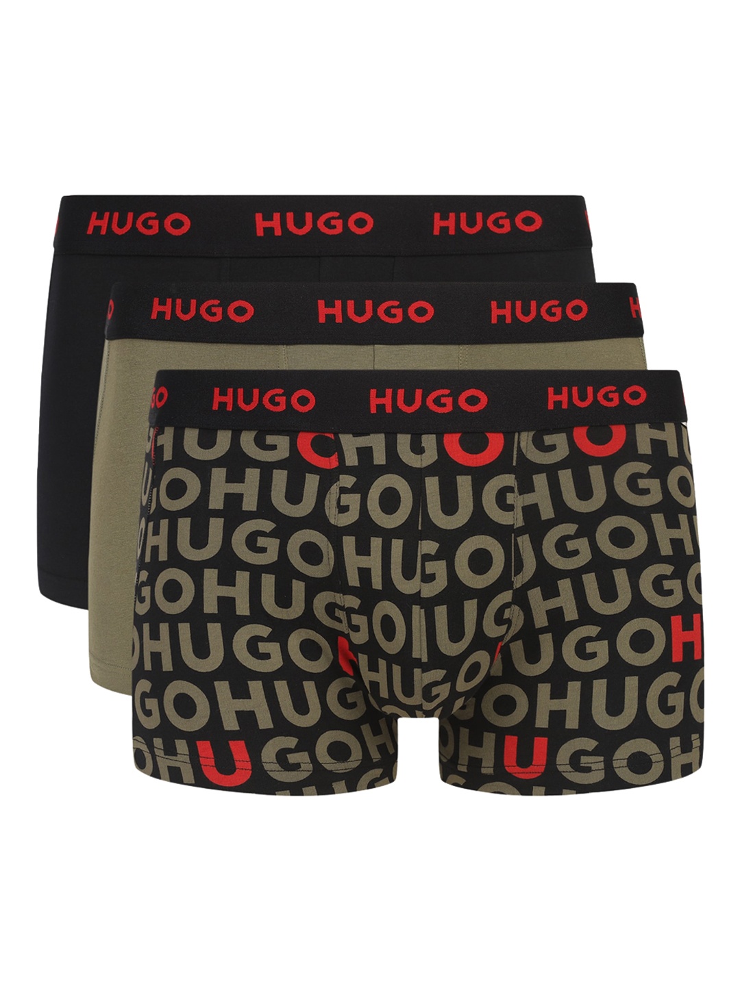 

HUGO Pack Of 3 Mid-Rise Trunk 0312095187S24003, Green