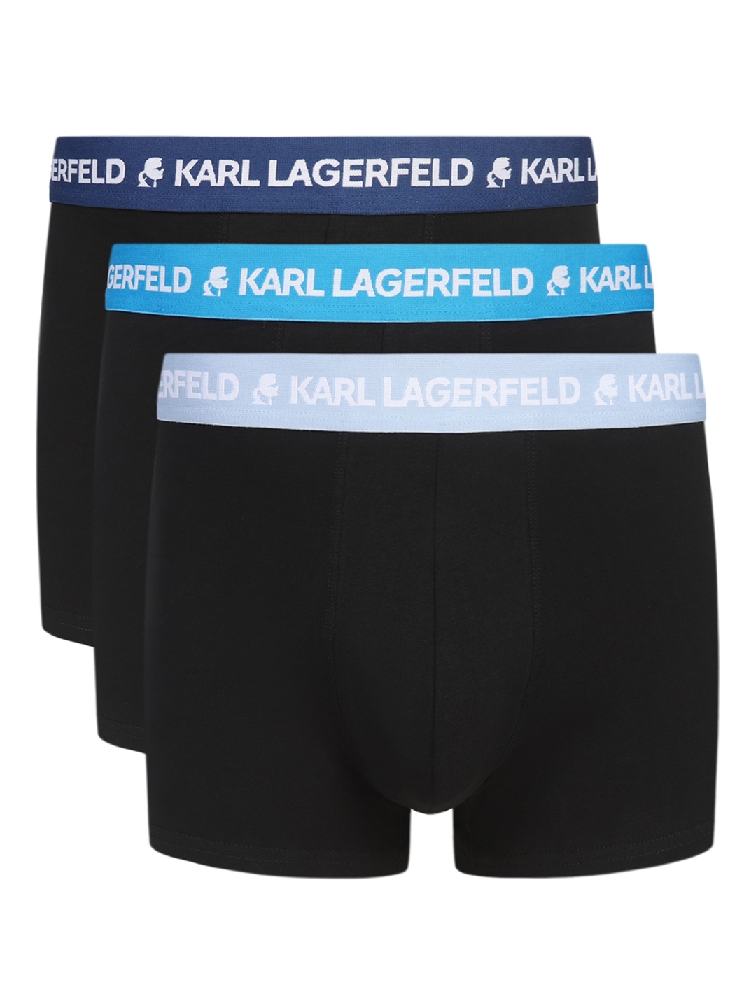

Karl Lagerfeld Pack Of 3 Mid-Rise Trunks 0312095245S24007, Black