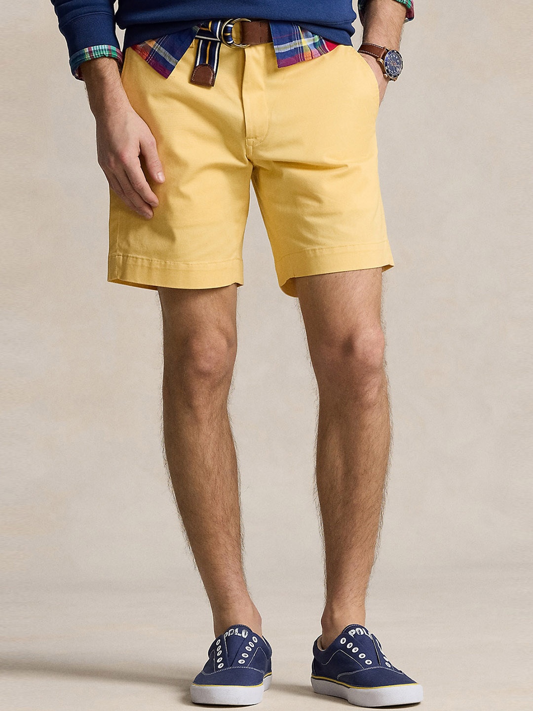 

Polo Ralph Lauren Men Straight-Fit Chino Shorts, Yellow