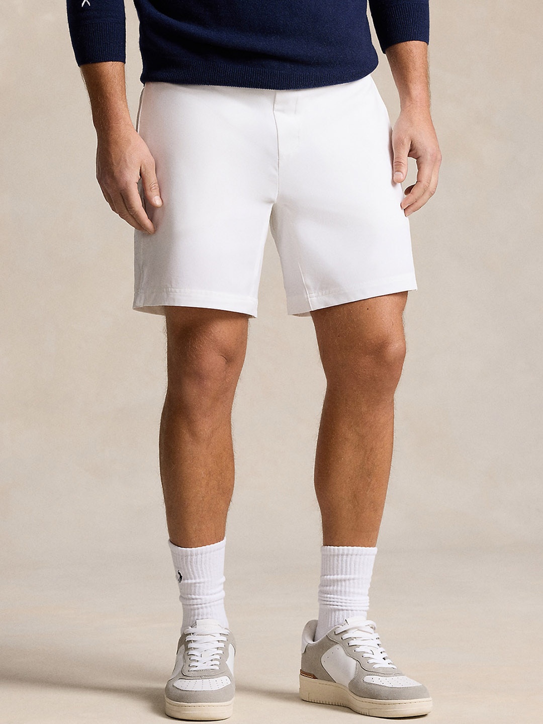 

Polo Ralph Lauren Men Slim-Fit Mid-Rise Shorts, White