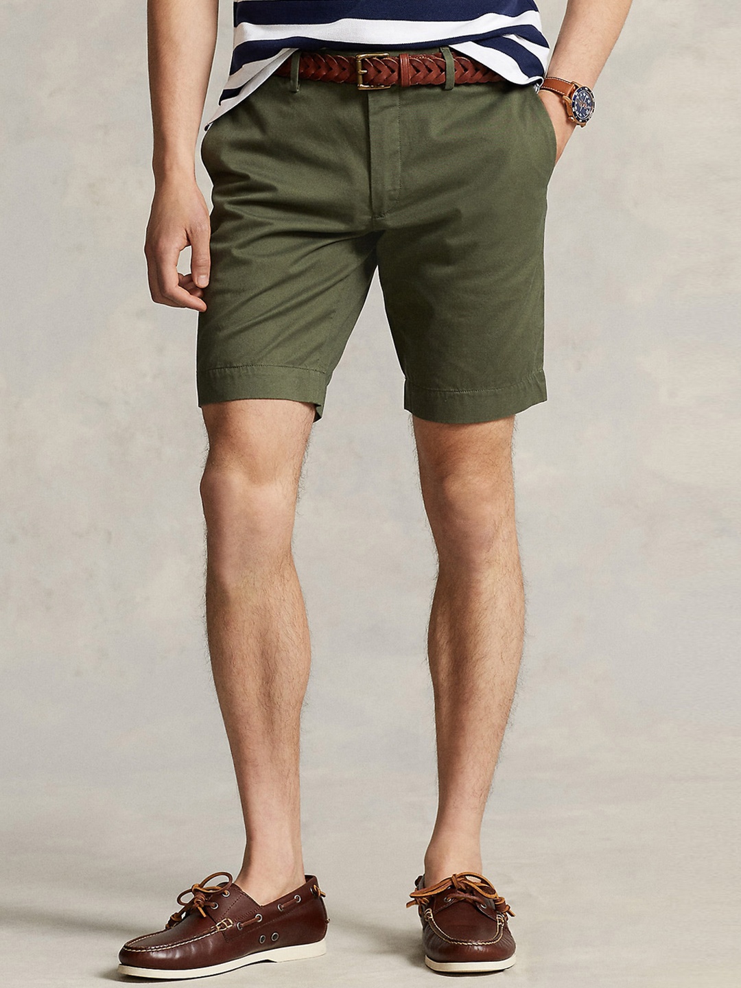 

Polo Ralph Lauren Men Slim-Fit Mid-Rise Shorts, Green