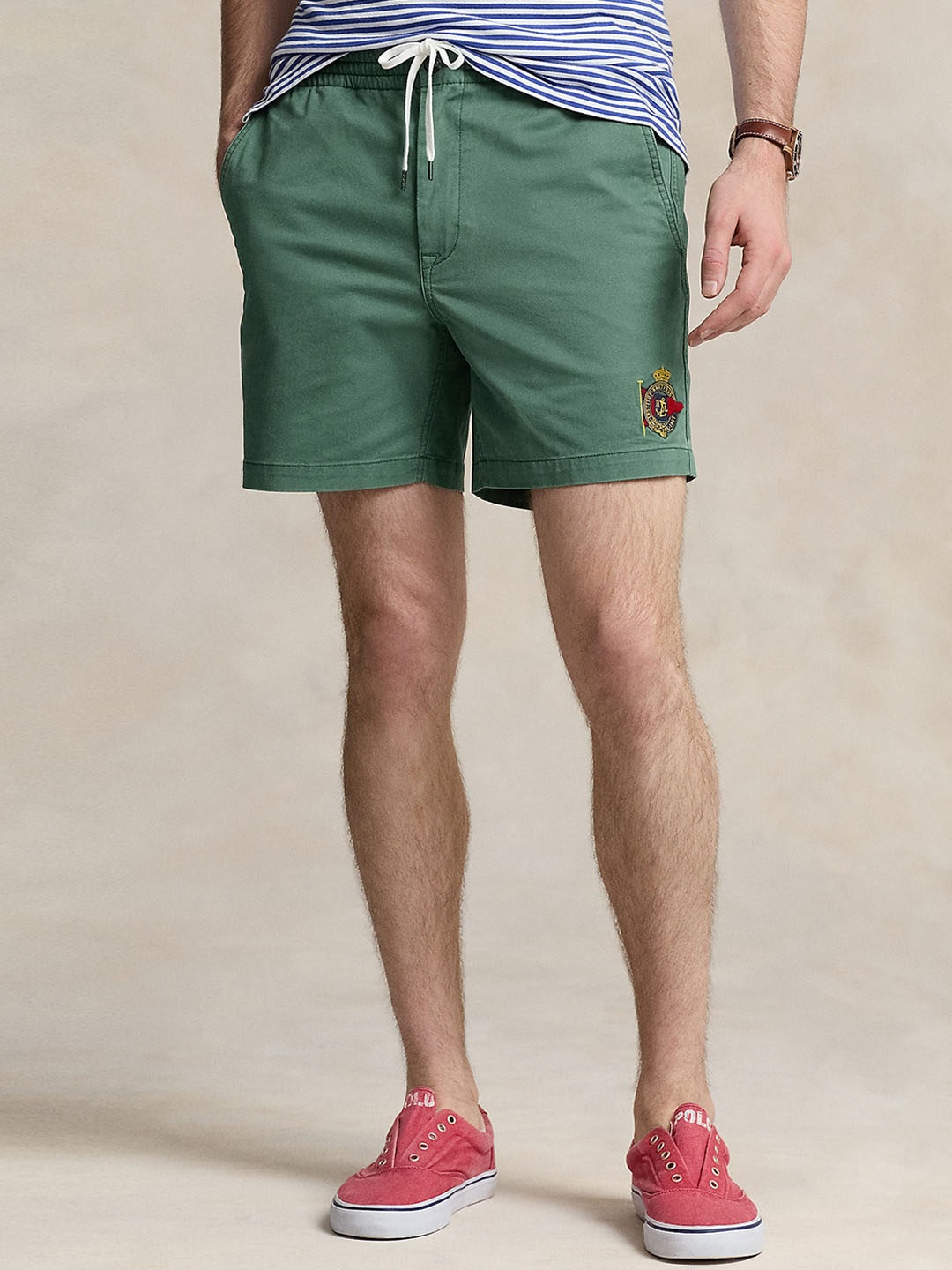 

Polo Ralph Lauren Men Slim-Fit Mid-Rise Shorts, Green