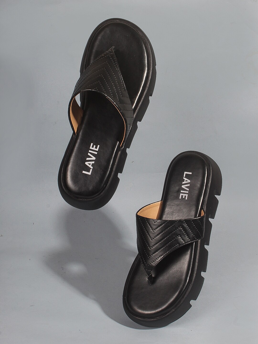 

Lavie Open Toe Flatform Heels, Black