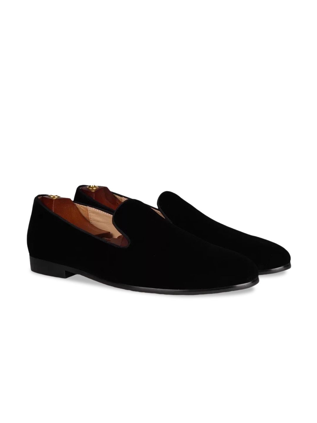 

Wolvenmilano Men Leather Slip-On Sneakers, Black