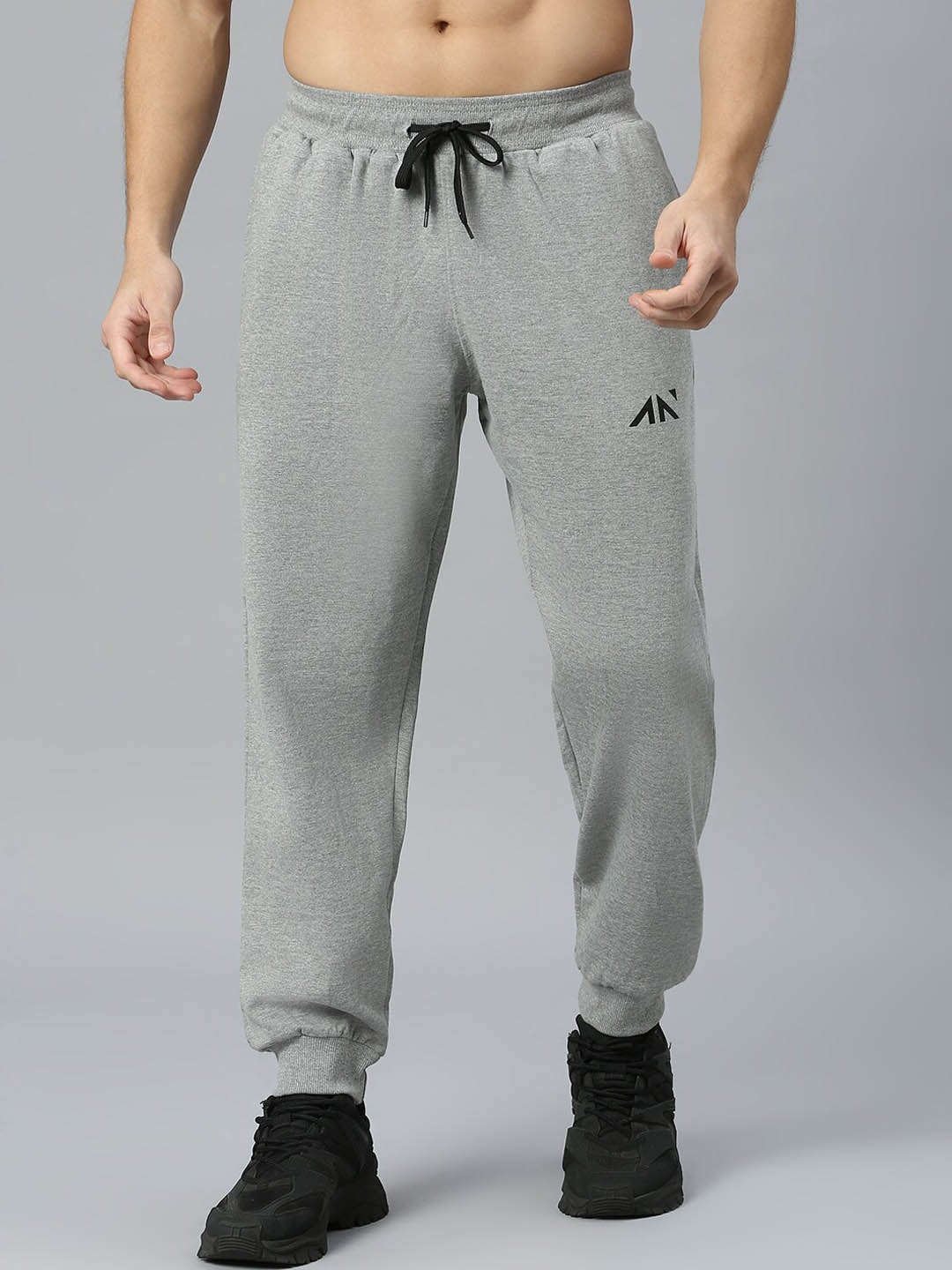 

AESTHETIC NATION Men Oversized Fit Joggers, Grey