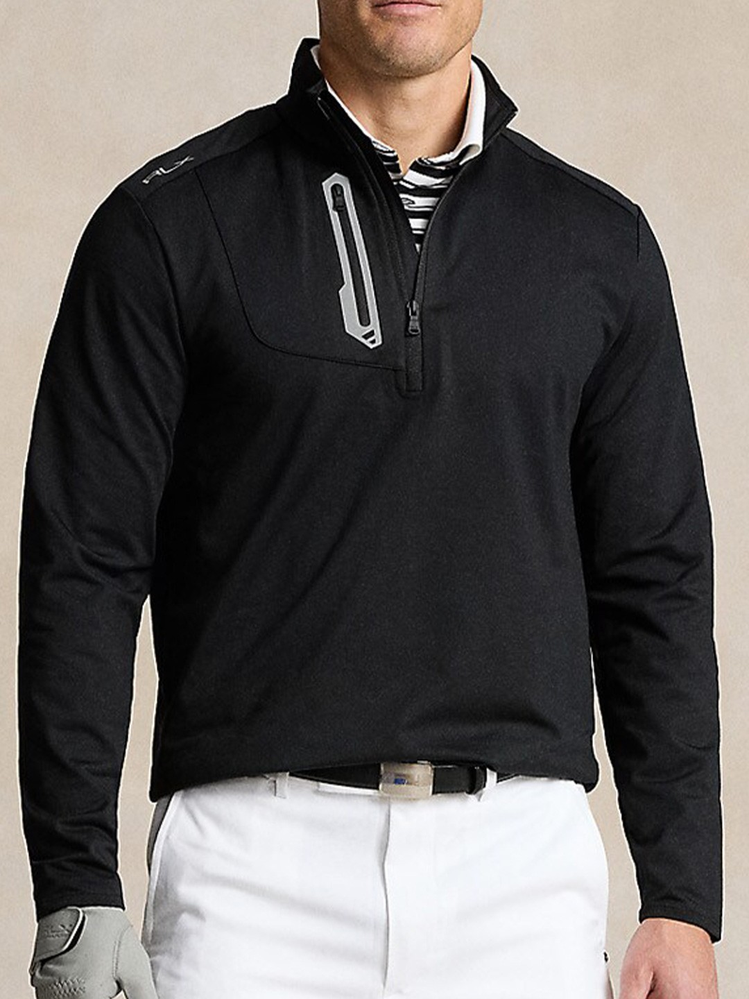

Polo Ralph Lauren Mock Collar Pullover, Black