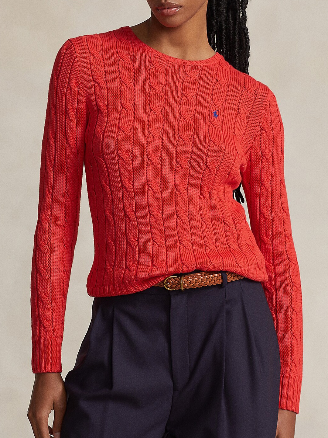 

Polo Ralph Lauren Self Design Pure Cotton Pullover, Red