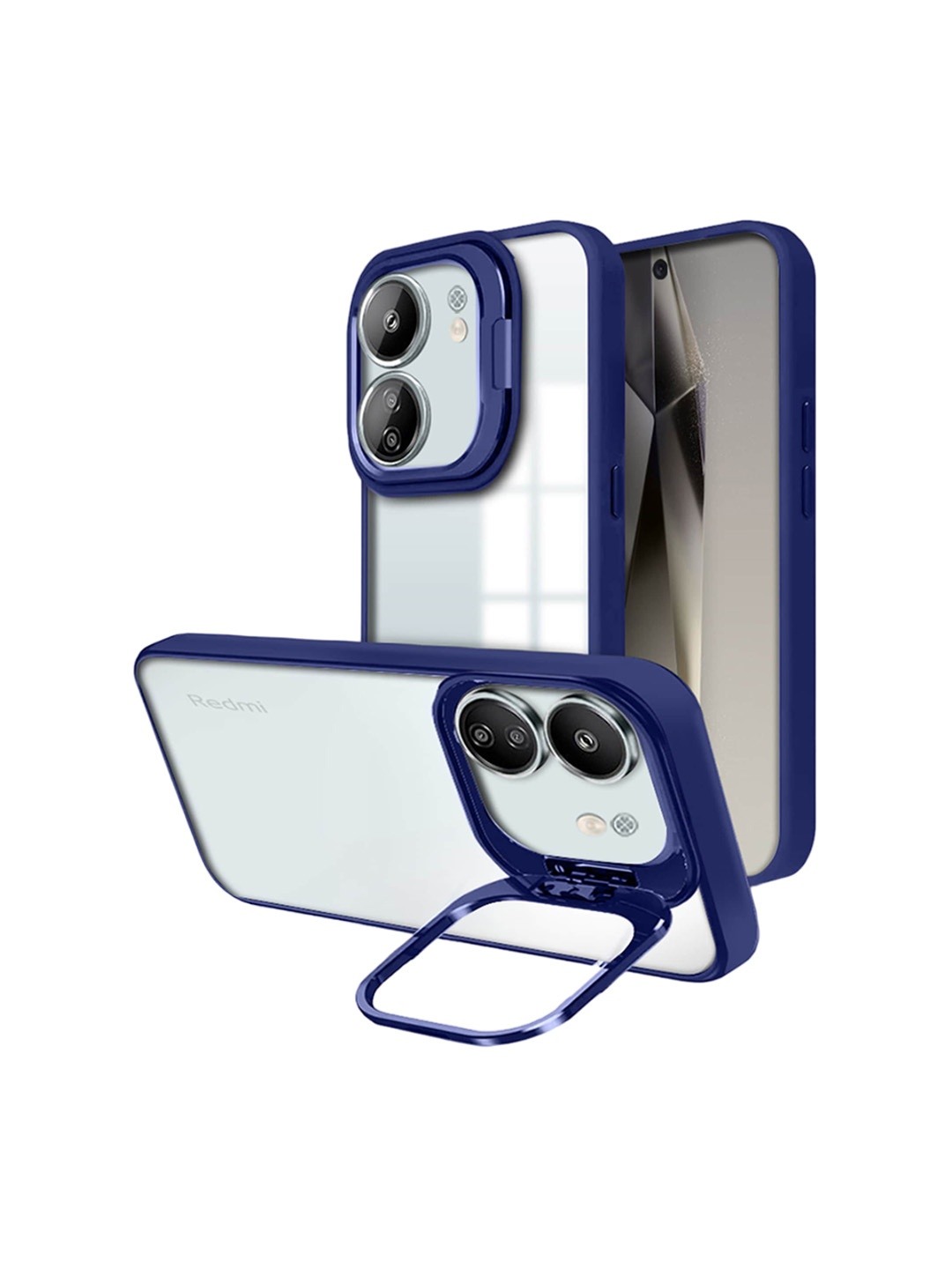 

Karwan Solid Redmi 13C 5G Back Case, Blue