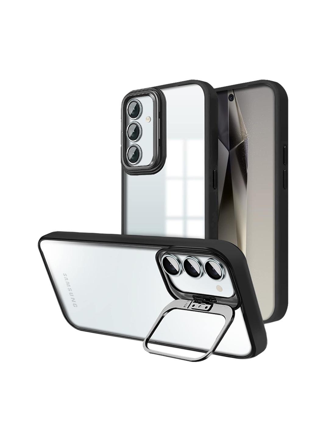 

Karwan Solid Samsung A15 Back Case, Black
