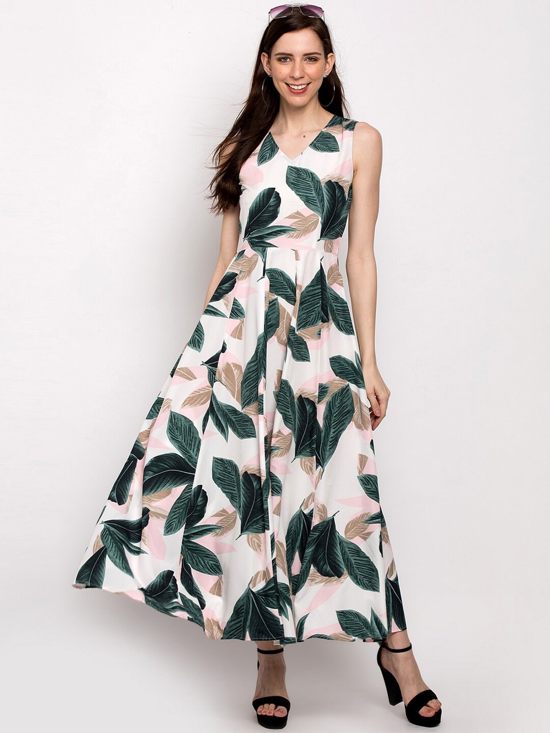 

Slenor Floral Print Crepe Maxi Dress, Multi
