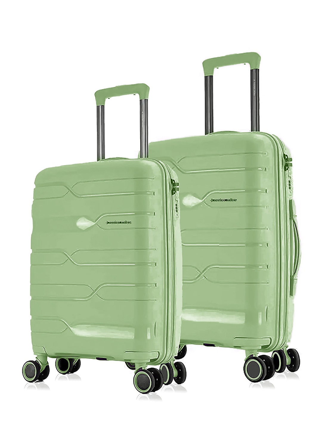 

Nasher Miles Paris Polypropylene Small-Medium Avacado Green Trolley Bags (55-65 cm)